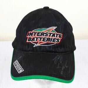 Insterstate Batteries NASCAR Hat Adjustable JJ Yeley Autographed Flames
